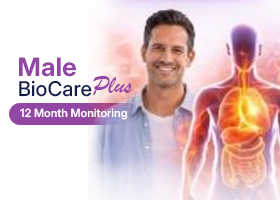 Male BioCare Plus - 12 Months Monitoring</br> At Our Clinical Location
