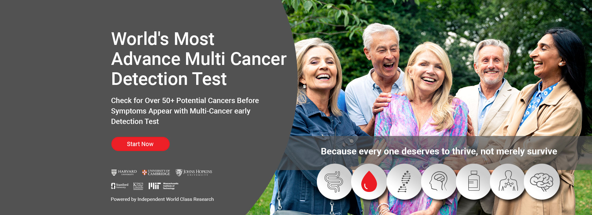 Multi cancer detection test